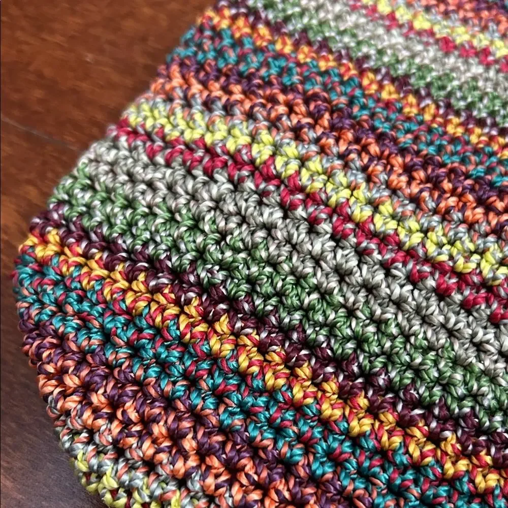 The Sak Gypsy Stripe Multicolored Crochet Shoulder Bag